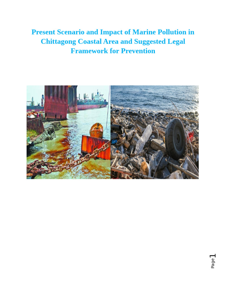 Marine Pollution in Chittagong: Impact & Law | PDF | Oil Spill | Pollution