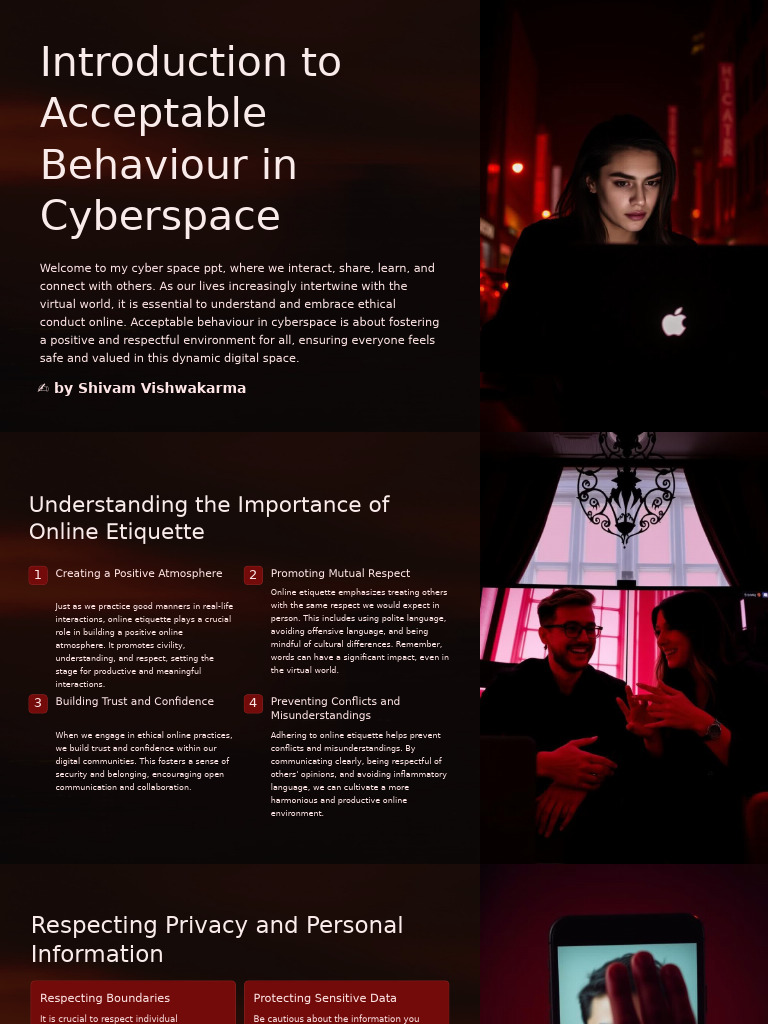 Introduction To Acceptable Behaviour in Cyberspace | PDF ...