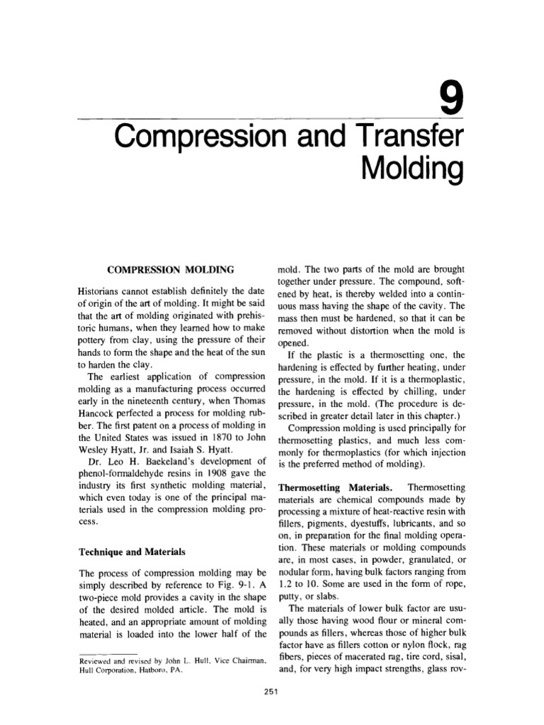 Compression Molding Techniques Explained | PDF | Materials | Plastic