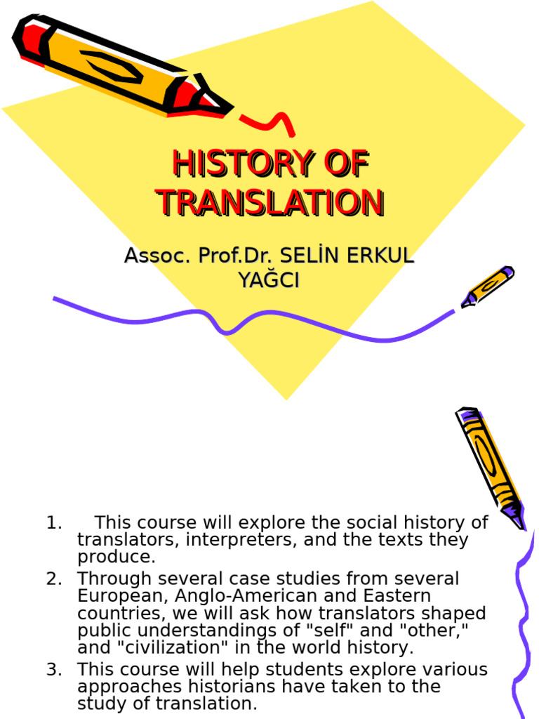 History of Translation Studies | PDF | Translations | Liberal Arts ...