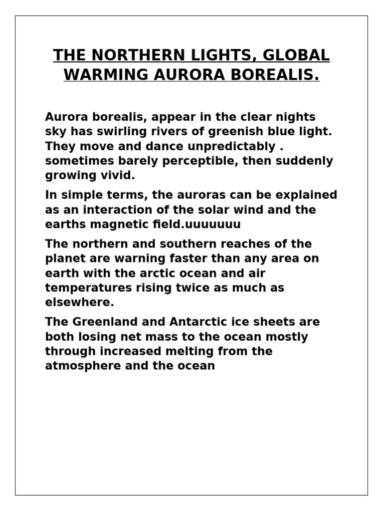 The Northern Lights | PDF