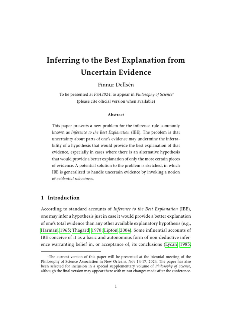 Uncertain Evidence and Inference Challenges | PDF | Evidence | Bayesian ...