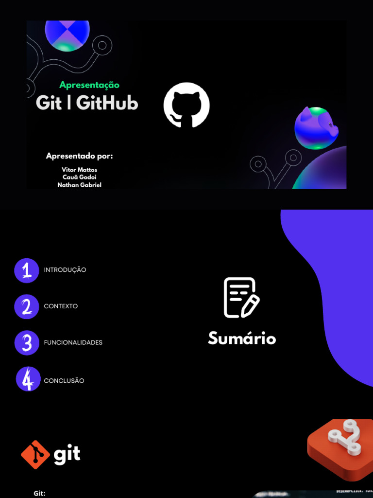 Apresentação GitGitHub - 20241011 - 081520 - 0000 | PDF | Informática ...