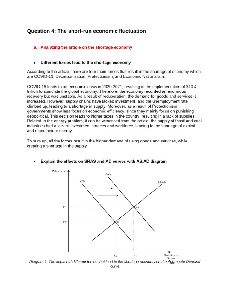 Question 4 Macroeconomics 1 | PDF | Long Run And Short Run | Economics