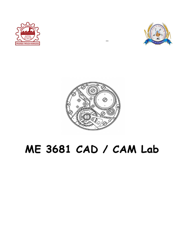 Cad and Cam Lab | PDF | Computer Aided Design | Technical Drawing