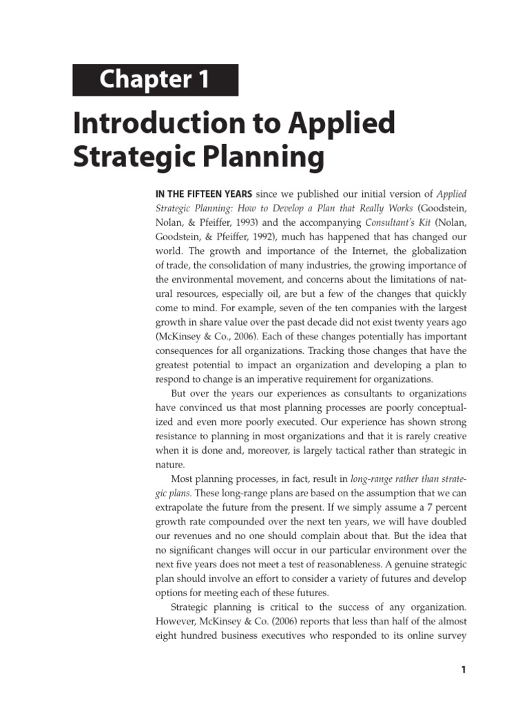 978 0 7879 8852 4chapter | PDF | Strategic Planning | Goal