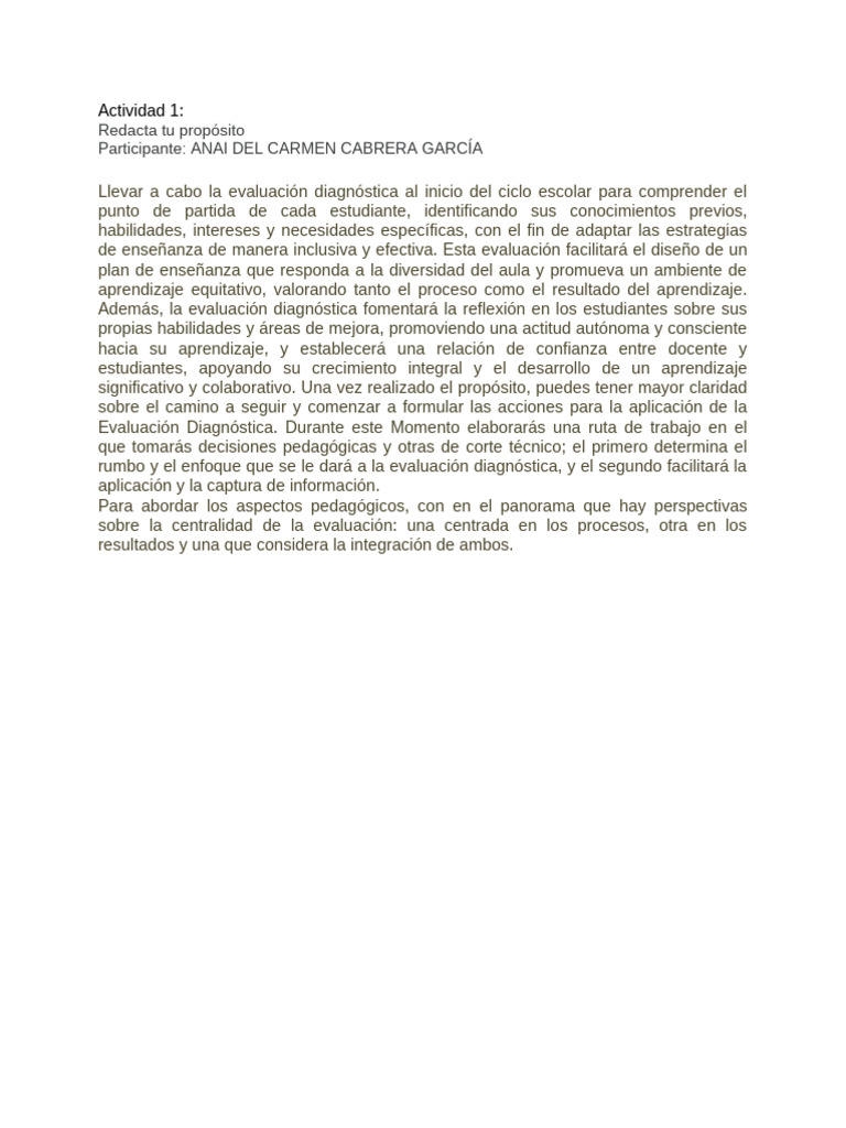 Actividad 1 | PDF | Crecimiento personal y profesional