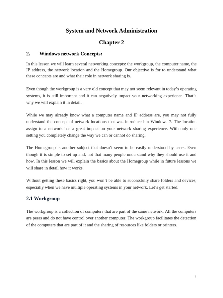 Understanding Windows Network Basics | PDF | Active Directory | System ...