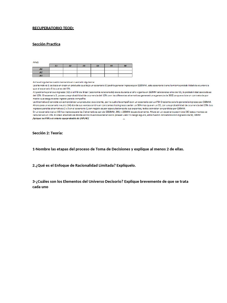 Recuperatorio Teod | PDF
