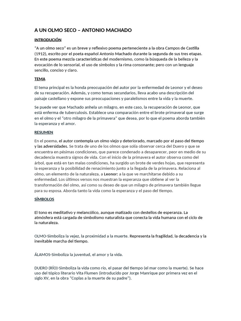Machado: Esperanza en 