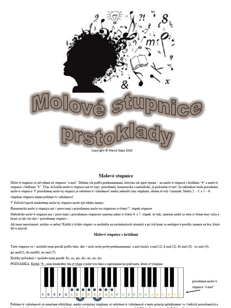 Stupnice Mol - Prstoklady OK | PDF