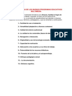 CARACTERÍSTICAS DE LOS BUENOS PROGRAMAS EDUCATIVOS MULTIMEDIA