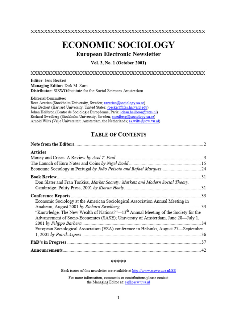Economic Sociology Book PDF | PDF | Keynesian Economics | Economics