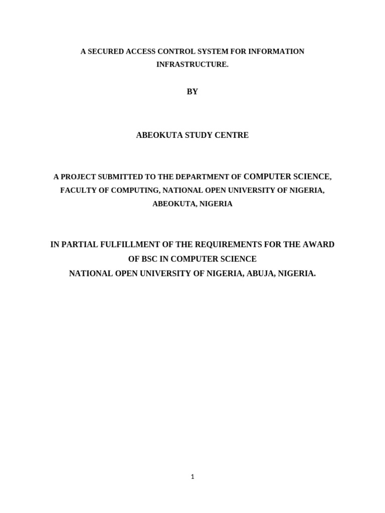 Secured Access Control System Design | PDF | Security | Computer Security