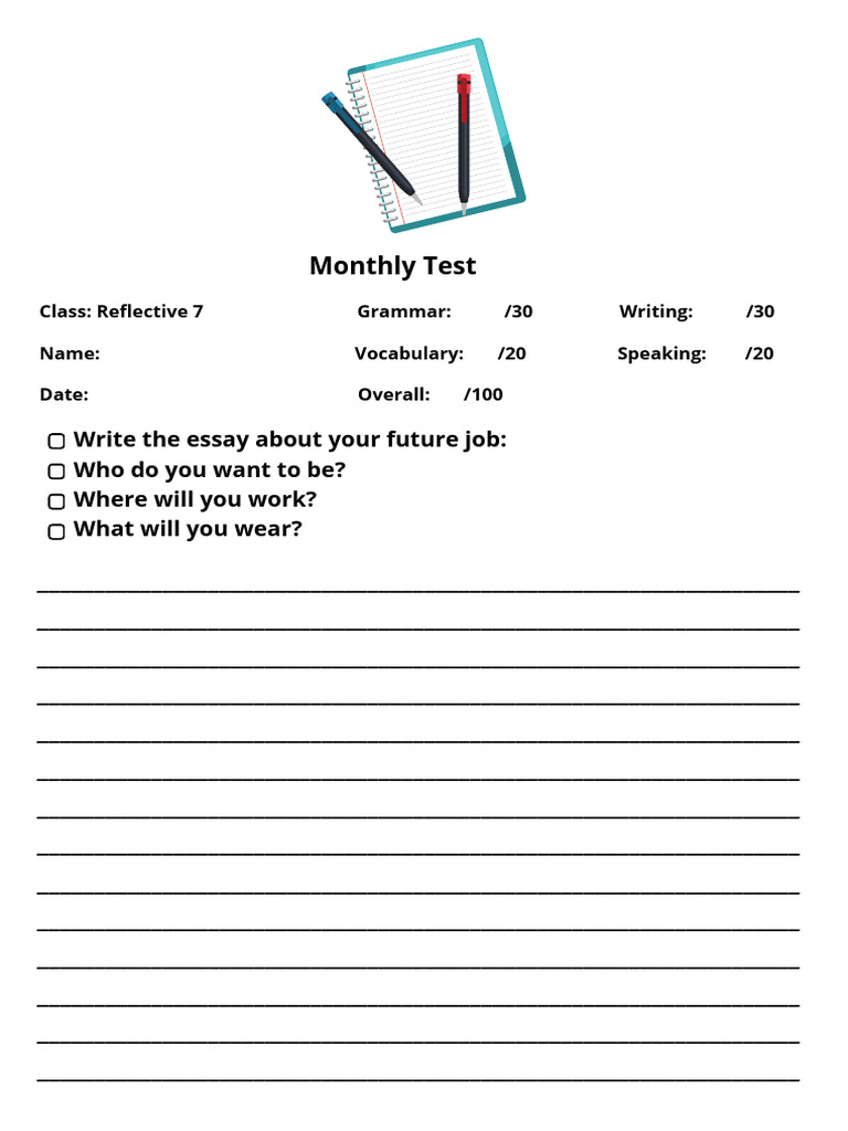 Monthly Test September | PDF