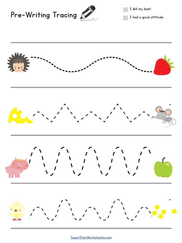 Pre Writing Worksheets Page 22 Pdf