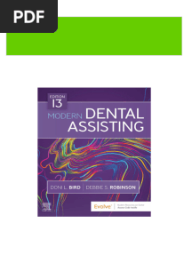 Full Download Modern Dental Assisting Doni L. Bird Cda Rda RDH Ma & Debbie S. Robinson Cda Ms PDF
