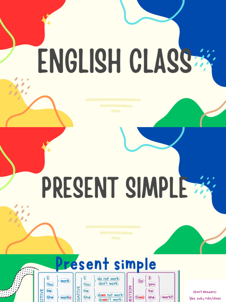 The time and present simple presentation pdf language families