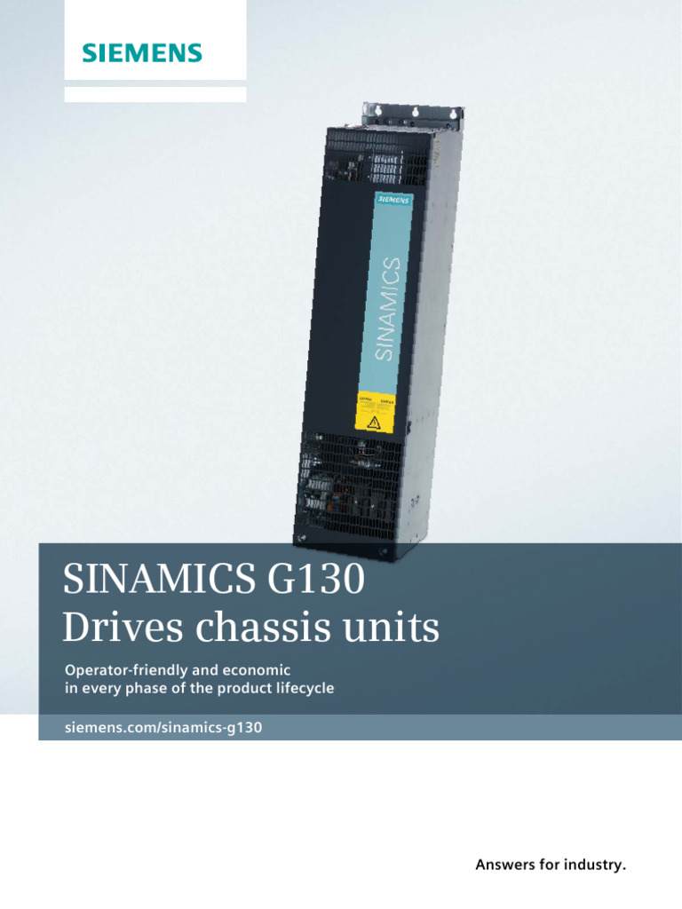 sinamics-g130 | PDF | Power Inverter | Energy Conservation