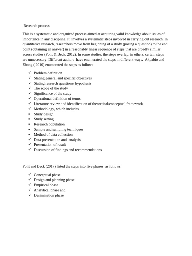 Research Process Pdf Sampling Statistics Methodology