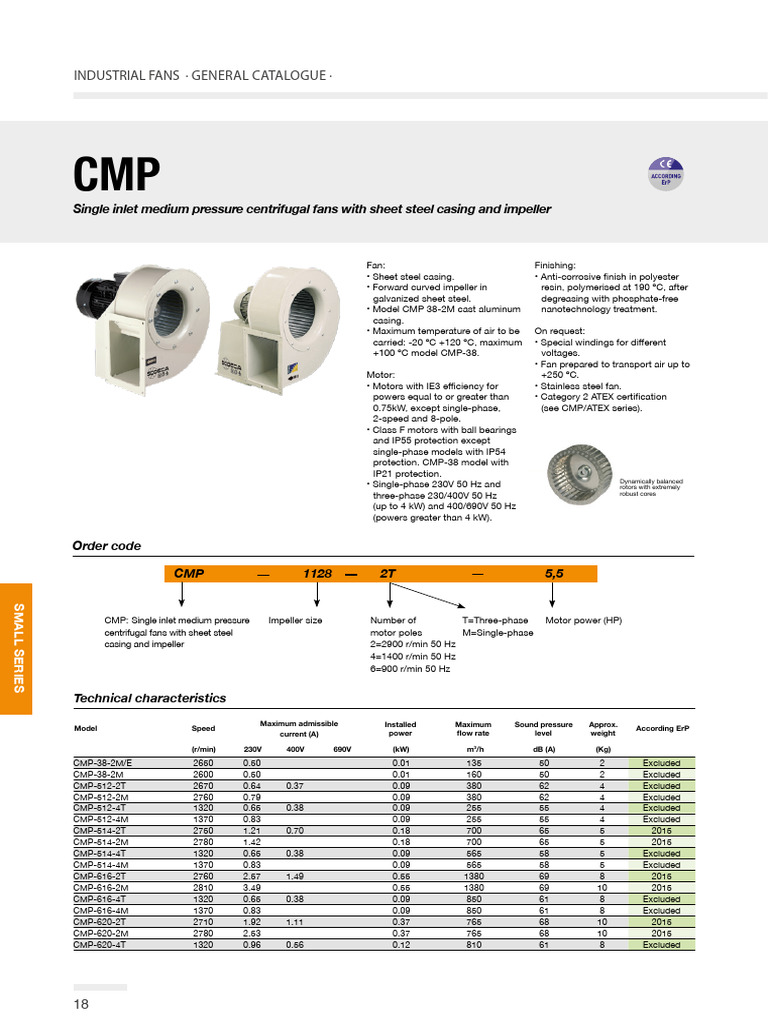 Catalogue SE23 - CMP - 2021EN | PDF | Electric Motor | Pressure