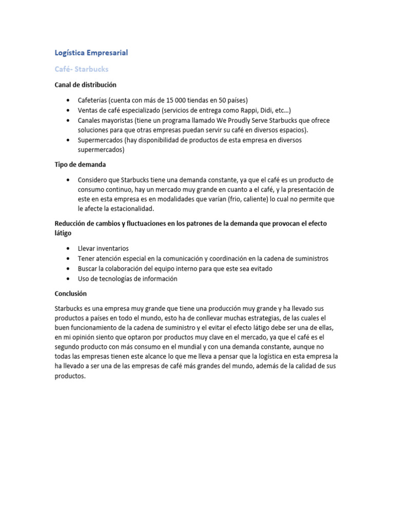 Cadena de Suministro | PDF