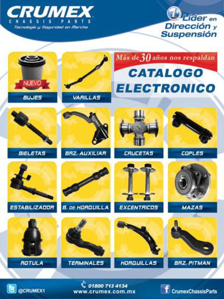 Catálogo de Rotulas Terminales CRUMEX (Tebo) 2013 | PDF | Buick | BMW