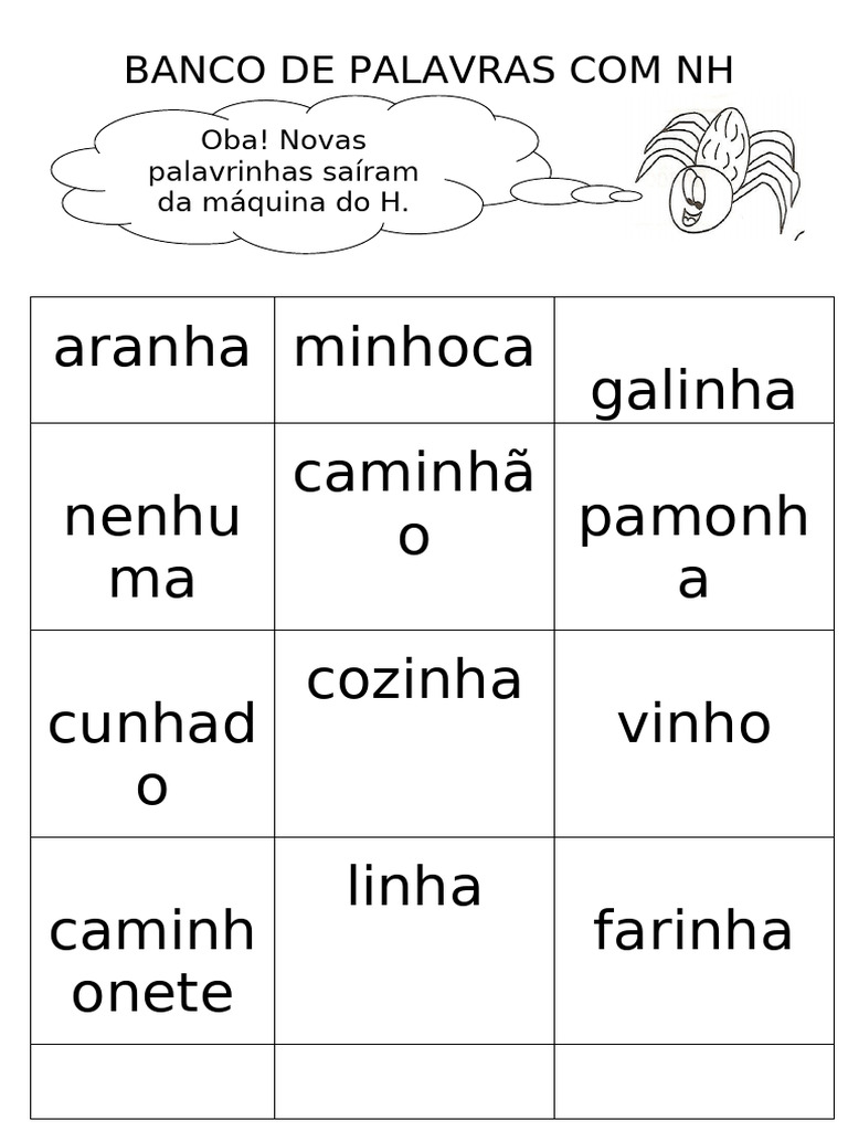 Banco de Palavras com NH | PDF