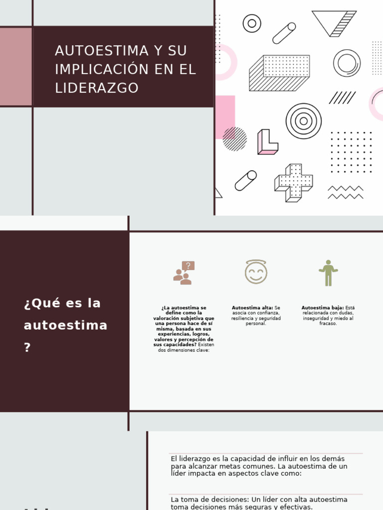 Autoestima y Su Implicación en El Liderazgo | PDF | Liderazgo | Autoestima