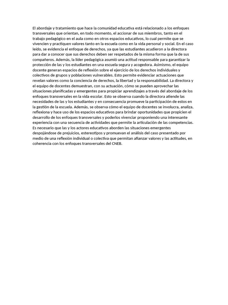 Enfoques Transversales | PDF | Crecimiento personal y profesional ...