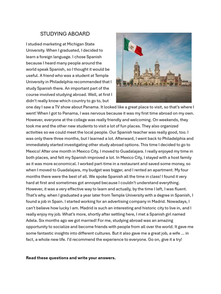 Studying Aboard Pdf Social Science Language Arts Discipline