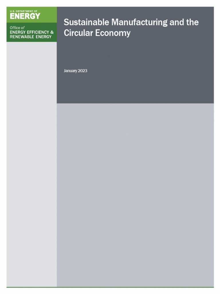 Sustainable Manufacturing Insights | PDF | Recycling | Life Cycle ...