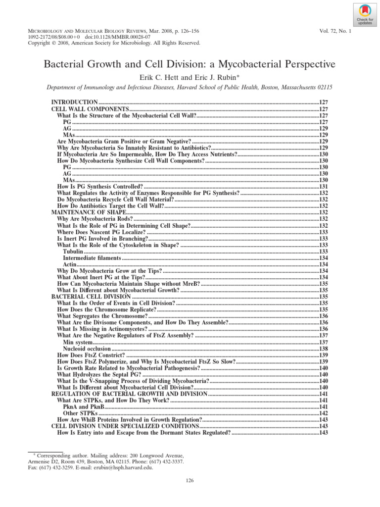Bacterial Growth and Cell Division | PDF | Gram Positive Bacteria ...