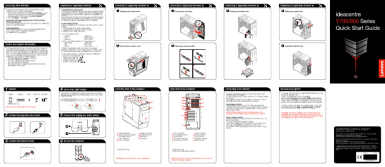Ideacentre Y900 Quick Start Guide | PDF | Usb | Computer Hardware