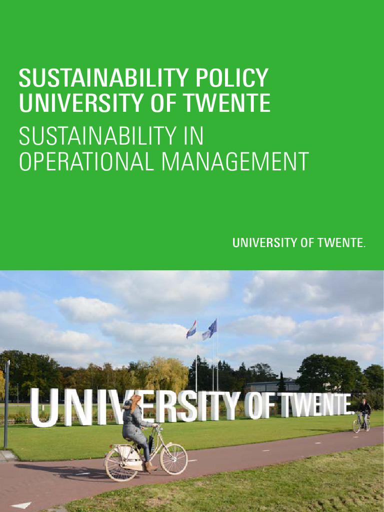 University of Twente Sustainability Policy | PDF | Climate Change ...