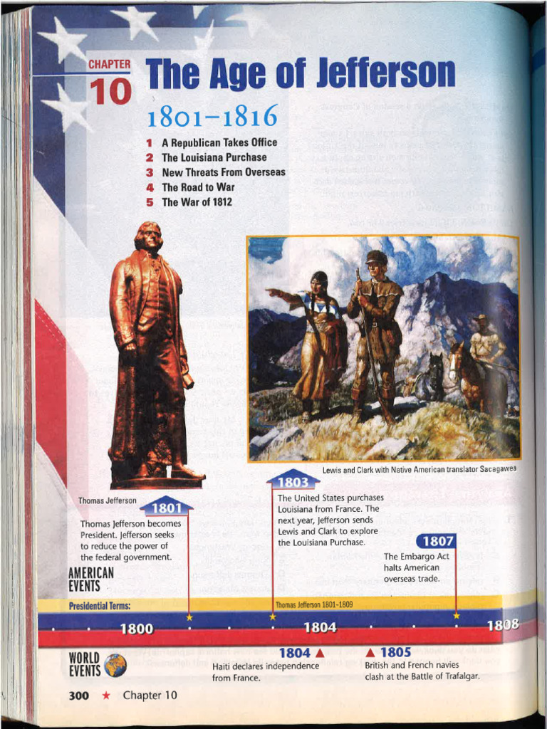 Chapter 10 - The Age of Jefferson-7th Gr. | PDF