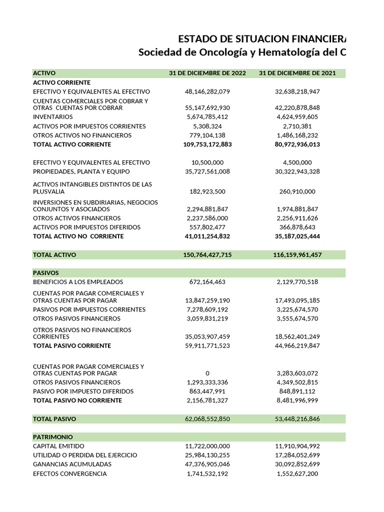 Estado Financiero SOHEC 2022 | PDF | Business | Impuestos