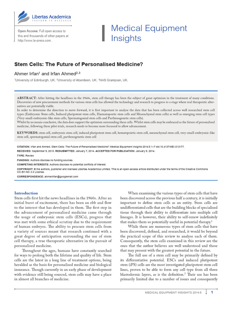 F - 4055 MEI Stem Cells The Future of Personalised Medicine - PDF ...