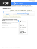 Google Docs Cheat Sheet Overview | PDF