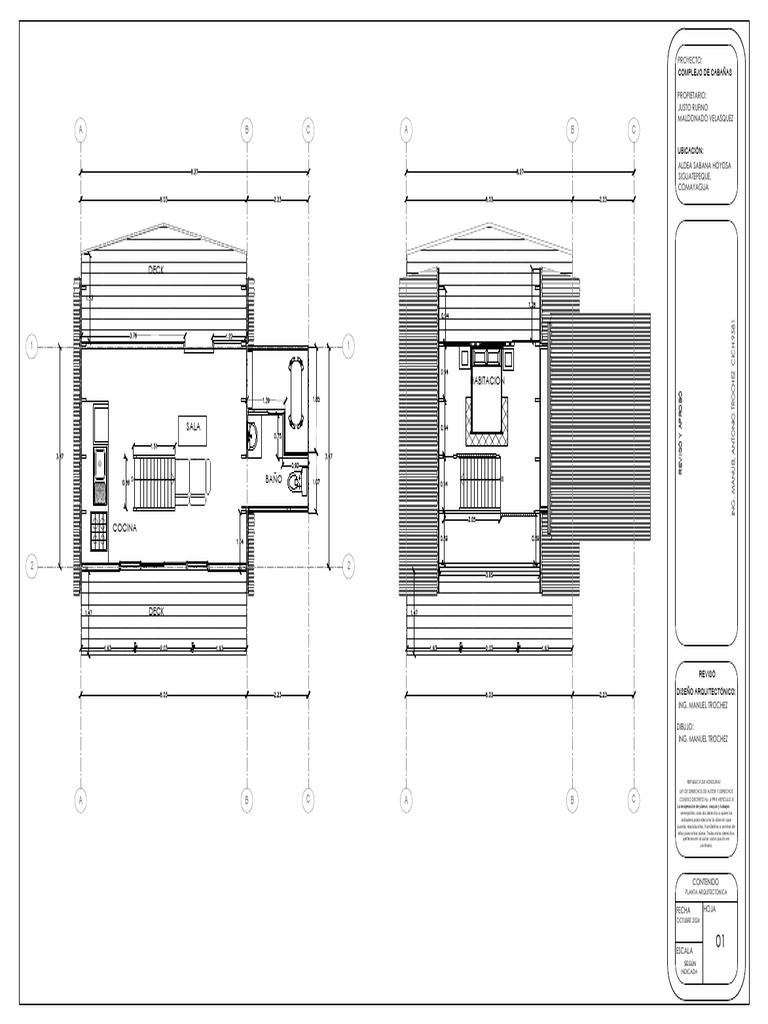 Complejo de Cabañas - Diseño Arquitectónico | PDF | Ley de libertad de ...