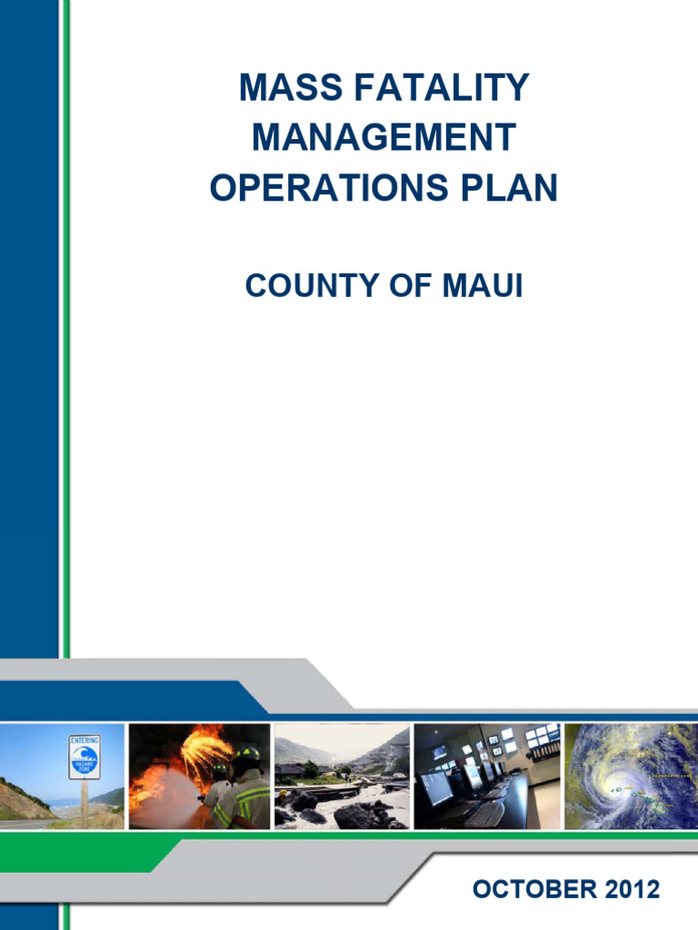 Maui Mass Fatality Management Plan | PDF | Emergency Management ...