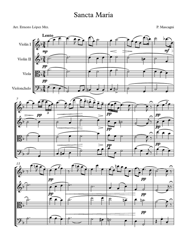 Sancta María Arr - Partitura Completa | PDF