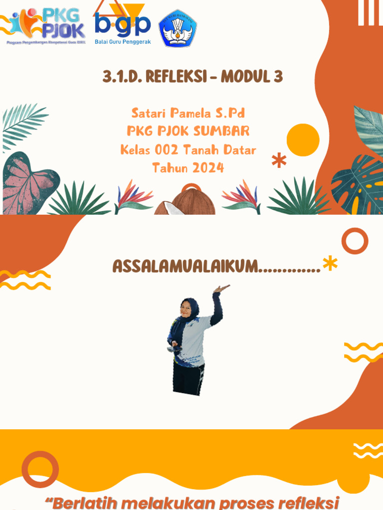 3.1.d. Refleksi - Satari | PDF | Karier & Perkembangan | Pengembangan Diri