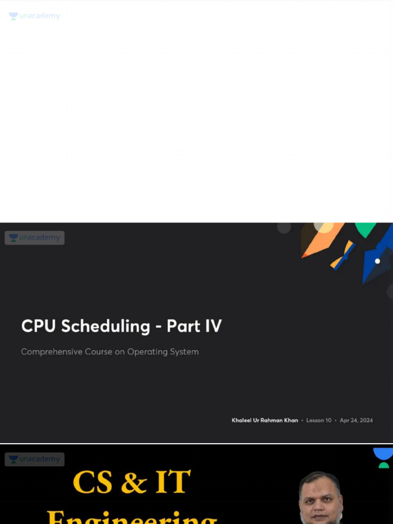 CPU Scheduling Part IV With Anno | PDF