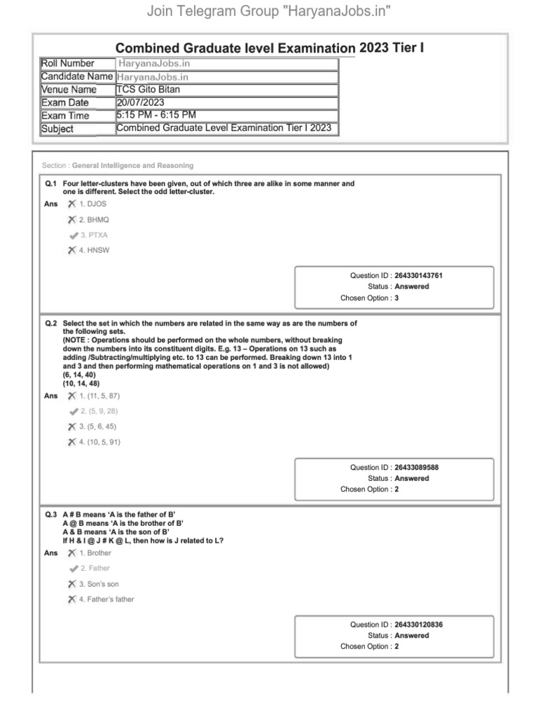 CGL 2 Black-130-164 | PDF | Standardized Tests | Qualifications