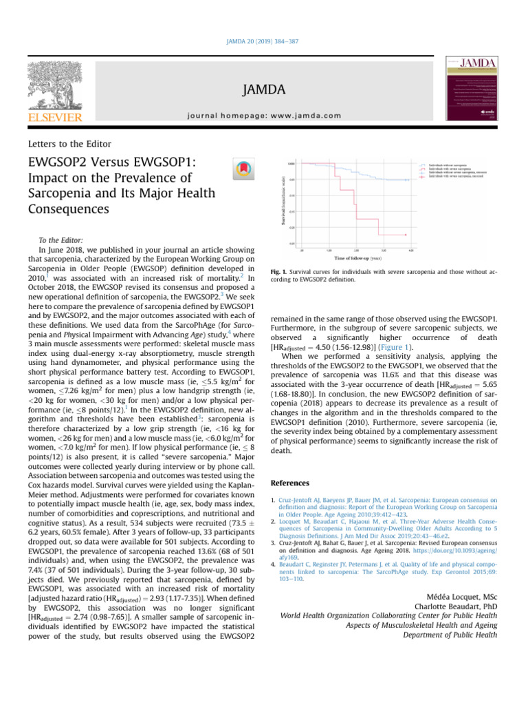 Ewgsop 1 Vs 2 | PDF | Medicine | Diseases And Disorders