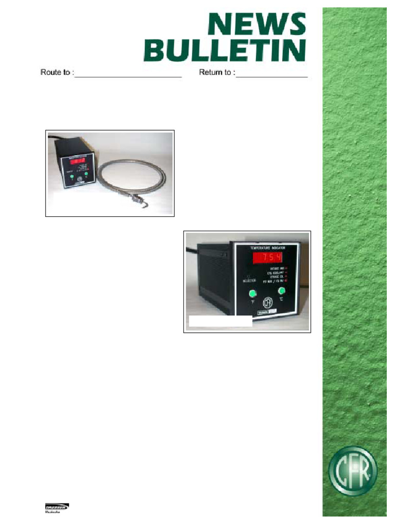 NB03-01 RTD Temperature Probes and Display | PDF | Temperature