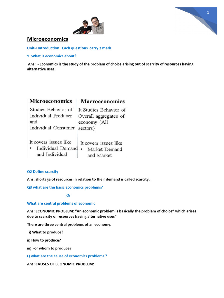 Microeconomics | PDF | Finance & Money Management | Politics
