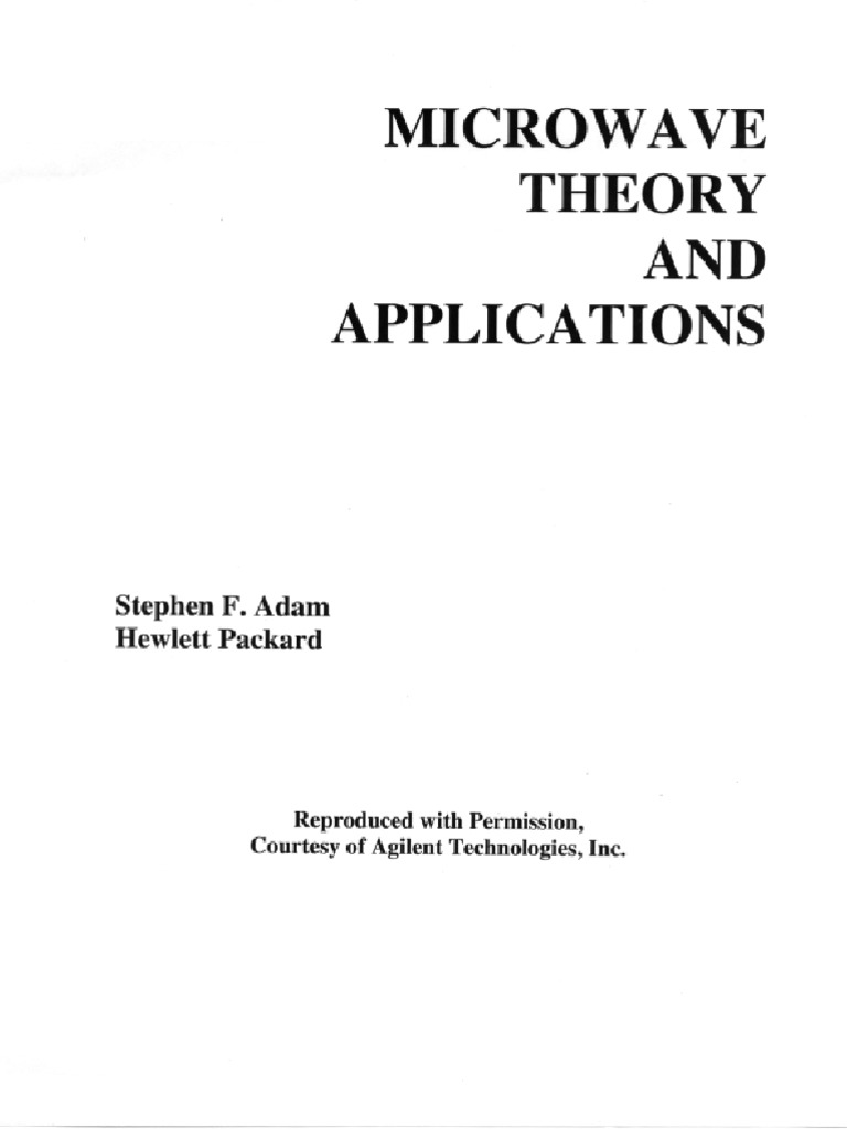 Microwave Theory Pdf