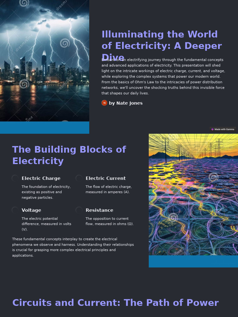 Illuminating The World of Electricity A Deeper Dive | PDF | Electricity ...